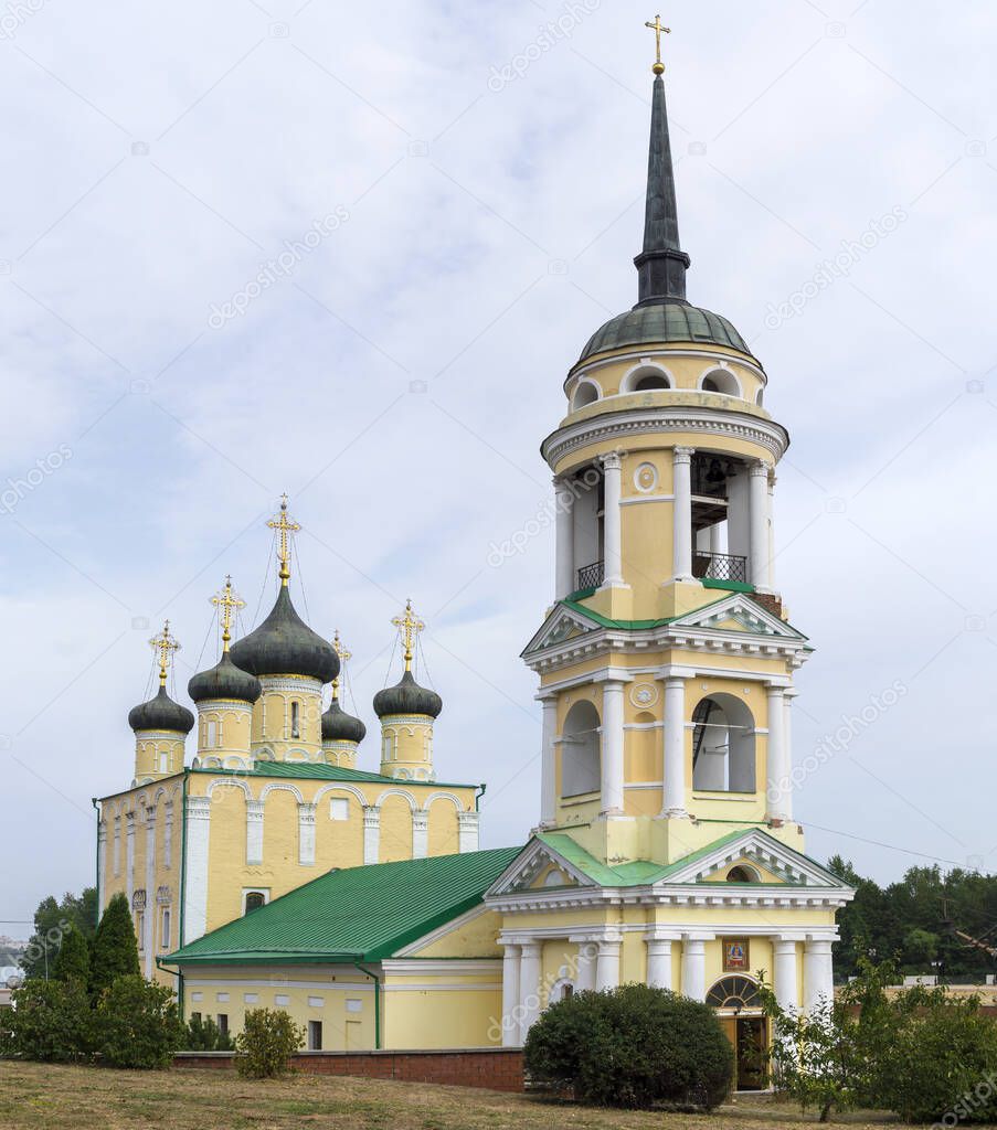 Uspensky Admiralty temple. Voronezh city. Russia september 2020 