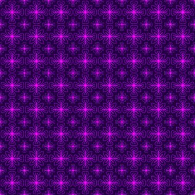 Mor Neon Çiçek Hattı Sanat Arkaplanı