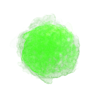 green color brushstroke creating circle, Abstract round sphere 