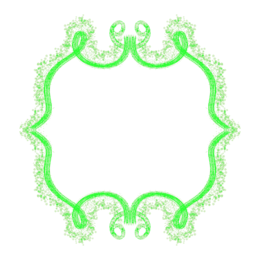 green Ornamental Frame for copy space text 