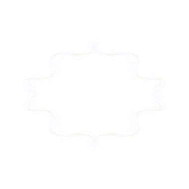 white color abstract Glitter Arabic Frame for copy space