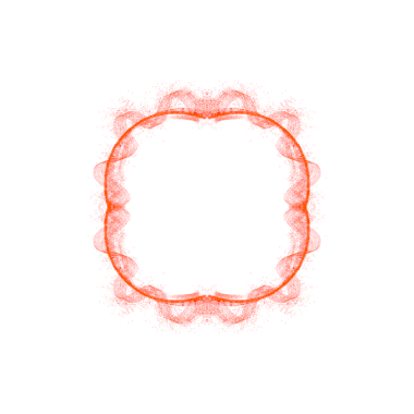 red color abstract Glitter Square Frame for copy space