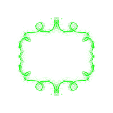 green Ornamental Frame for copy space text 