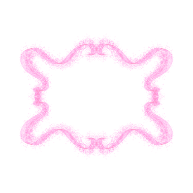 pink Ornamental Frame with glitters for copy space text 