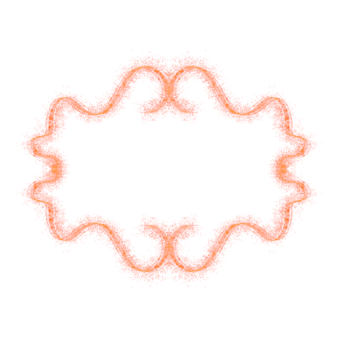 red Ornamental Frame with glitters for copy space text 