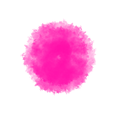 pink color brushstroke creating circle, Abstract round sphere 