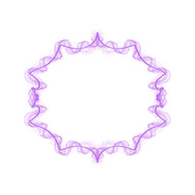 purple Ornamental Frame with glitters for copy space text 