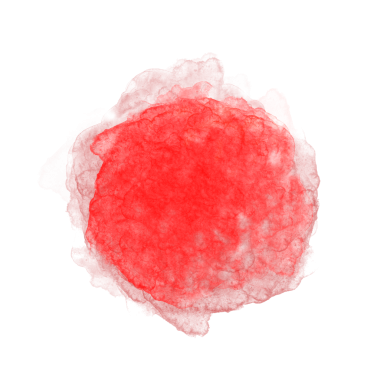 orange color brushstroke creating circle, Abstract round sphere 