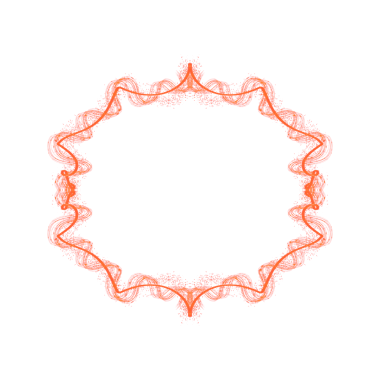 red Ornamental Frame with glitters for copy space text 