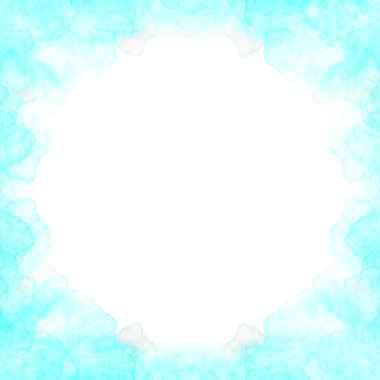 Soyut Cyan Watercolor Çerçeve Kenarlığı