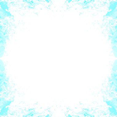 Soyut Ateşli Cyan Mürekkep Sıçratma Çerçeve Kenarlığı