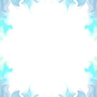 Soyut Ateşli Cyan Mürekkep Sıçratma Çerçeve Kenarlığı