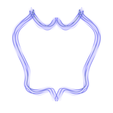 Mavi Soyut Parlak Çizgi Çerçevesi
