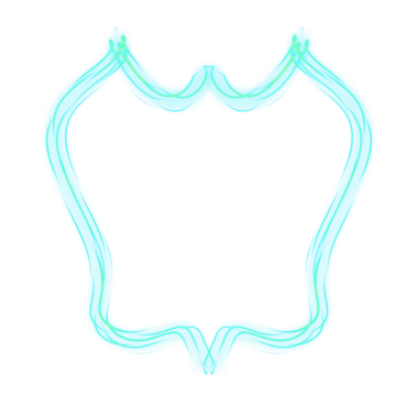 Cyan Soyut Parlak Çizgi Çerçevesi
