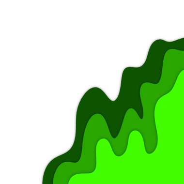 Yeşil Gradyan Sıvı Şekil Elementi