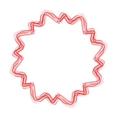 Kırmızı Soyut Neon Parlak Çizgi Çerçevesi