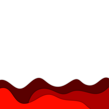 Kırmızı Dalga Soyut Tasarım Elemanı