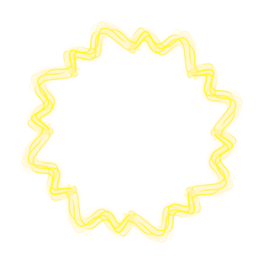 Sarı Soyut Neon Parlak Çizgi Çerçevesi
