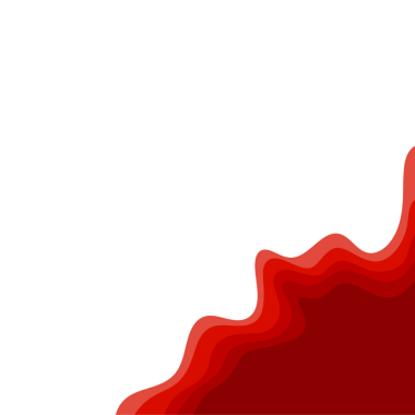 Kırmızı Dalga Kağıt Kesme Kenarlığı