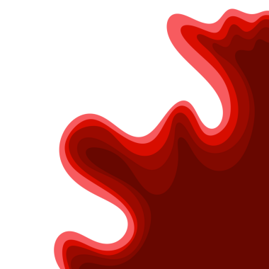 Kırmızı Dalga Kağıt Kesme Kenarlığı