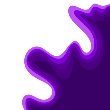 Mor Dalgalı Kağıt Kesiği