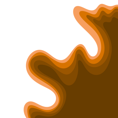 Turuncu Dalga Kağıt Kesme Kenarlığı