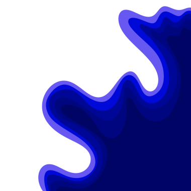 Mavi Dalga Kağıt Kesme Kenarlığı