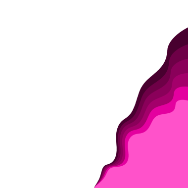 Soyut Dalga Kenarlığı Pembe Gradyan Kenarı