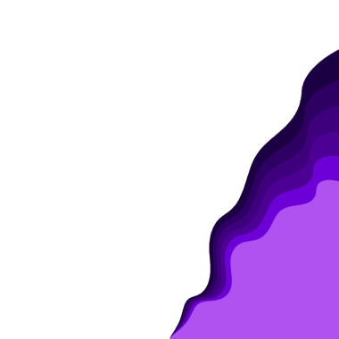 Soyut Dalga Kenarlığı Mor Gradyan Kenarı