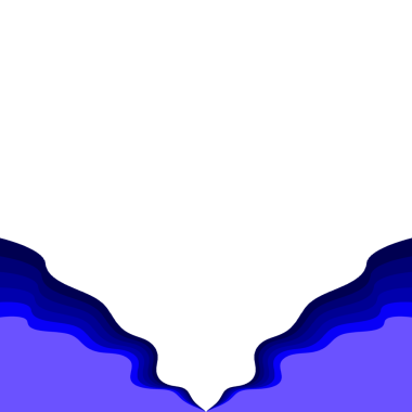 Soyut Dalgalı Kenarlık Mavi Gradyan Kenarı