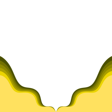 Soyut Dalgalı Kenar Sarı Gradyan Kenar