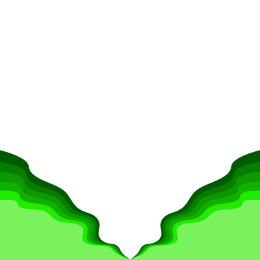 Soyut Dalgalı Kenarlık Yeşil Gradyan Kenarı