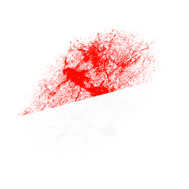 Kırmızı ve Beyaz Grunge Fırça Dokusu