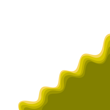 Sarı Dalga Kağıt Kesme Kenarlığı