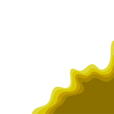 Sarı Dalga Kağıt Kesme Kenarlığı