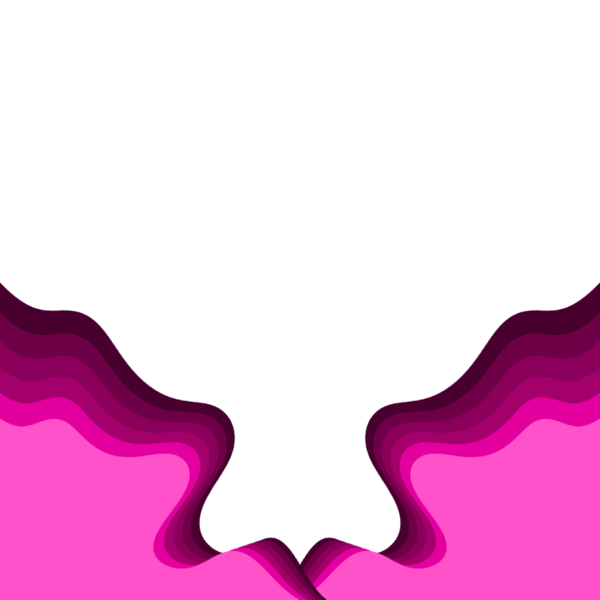 Soyut Dalgalı Kenarlık Pembe Gradyan Kenarı