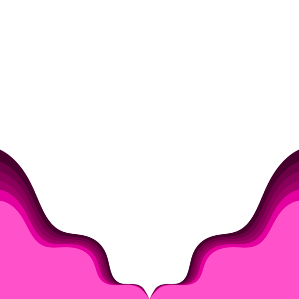 Soyut Dalgalı Kenarlık Pembe Gradyan Kenarı