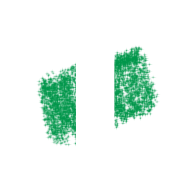 Yeşil ve Beyaz Grunge Fırça Yapısı