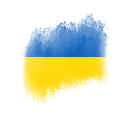 Soyut Grunge Ukrayna Fırça Bayrağı şeffaf arkaplanda izole edildi
