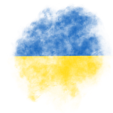 Soyut Sert Boya Vuruşu Mavi ve Sarı şeffaf arkaplanda izole