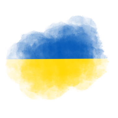 Soyut Sert Boya Vuruşu Mavi ve Sarı şeffaf arkaplanda izole