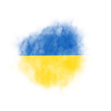 Soyut Sert Boya Vuruşu Mavi ve Sarı şeffaf arkaplanda izole