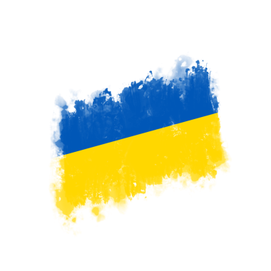 Soyut Sert Boya Vuruşu Mavi ve Sarı şeffaf arkaplanda izole