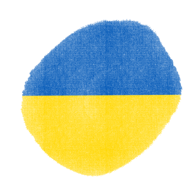 Ukrayna Fırça Bayraklı Yarıtonlama Dokuları şeffaf arkaplanda izole edildi