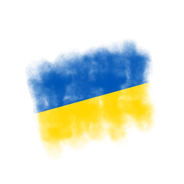 Ukrayna Fırça Bayraklarının dokusu şeffaf arkaplanda izole edildi