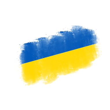 Soyut Ukrayna Fırça Vuruşu Dokusu şeffaf arkaplanda izole edildi