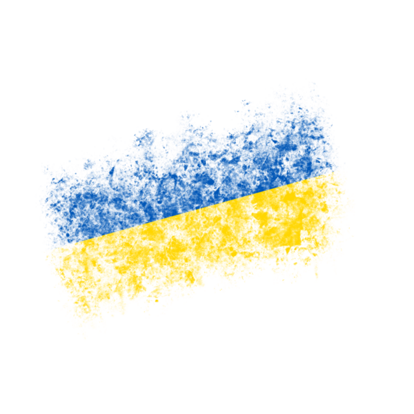 Mavi ve Sarı Sıçrama Vuruşu şeffaf arkaplanda izole edildi