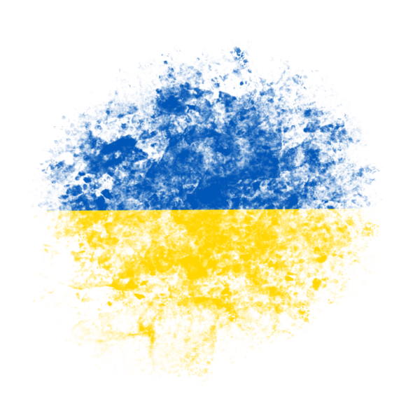 Mavi ve Sarı Sıçrama Vuruşu şeffaf arkaplanda izole edildi