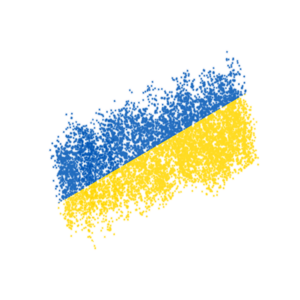 Mavi ve Sarı Sıçrama Vuruşu şeffaf arkaplanda izole edildi
