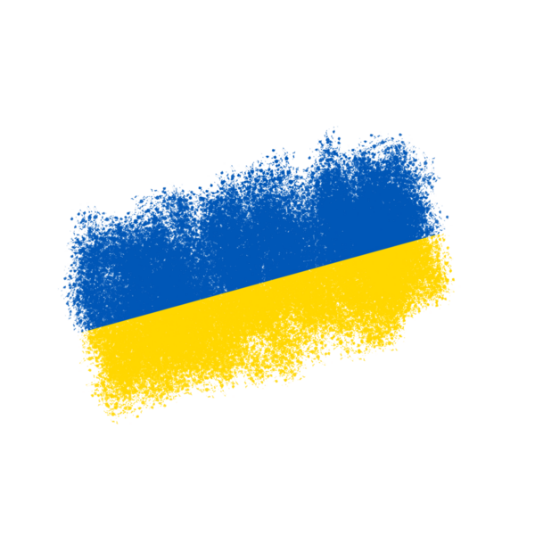 Mavi ve Sarı Sıçrama Vuruşu şeffaf arkaplanda izole edildi